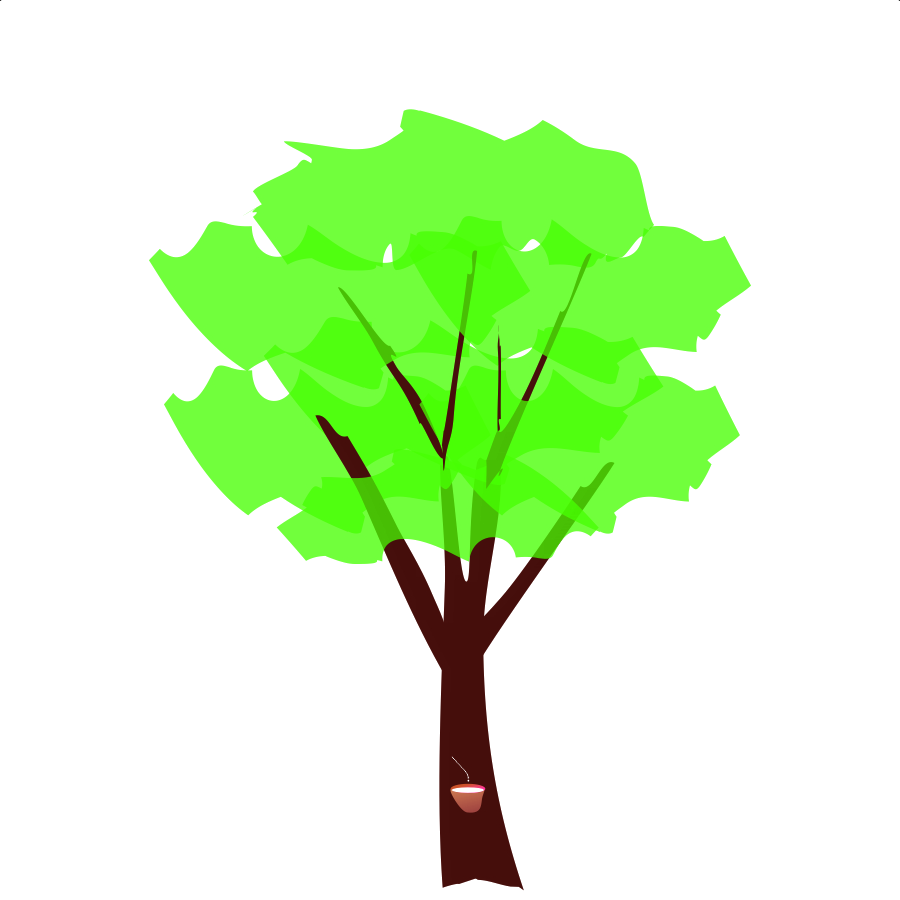Latexfoam Technology logo — rubber tree